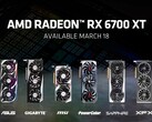 Die AMD Radeon RX 6700 XT wird in nur wenigen Tagen auf den Markt kommen. (Bild: AMD)