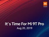 Xiaomi startet das Mi 9T Pro in Europa offiziell am 20. August.