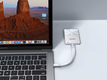 Die SSD ist recht kompakt (Bildquelle: Lexar)