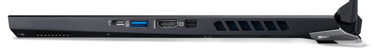Rechte Seite: USB 3.2 Gen 2 (Typ C), USB 3.2 Gen 1 (Typ A), HDMI, Mini Displayport
