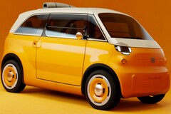 Das Elektro-Leichtkraftfahrzeug Fiat Multiplina bringt auf nur 3,04 Metern Länge 4 Sitze unter.