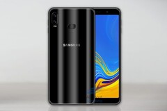 Das Galaxy A6s aka Galaxy P30 hier in einem Konzeptbild auf Basis bisher geleakter Specs (Bild: AllAboutSamsung)
