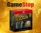 Zelda Switch 2 Konsole mit GameStop Logo