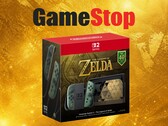 Zelda Switch 2 Konsole mit GameStop Logo