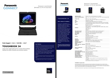 Spezifikationen des Panasonic Toughbook FZ-34