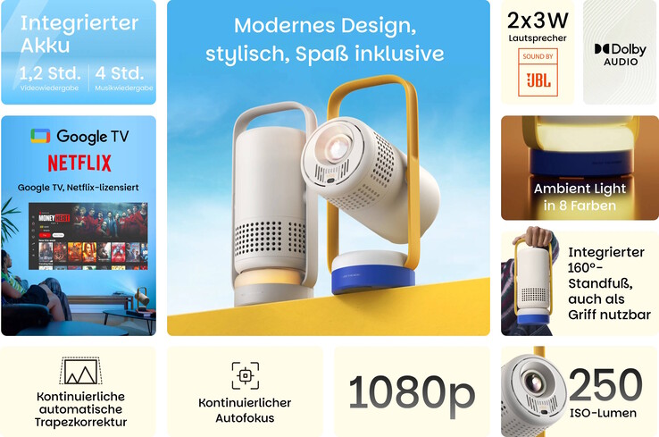 Der Vibe One soll einfach nutzbar sein (Bildquelle: Xgimi)