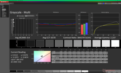 Graustufen nach Kalibrierung