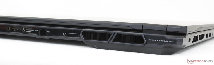 Rückseite: Netzadapter, HDMI 2.1, RJ-45 (2,5 Gbps)