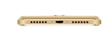 Oukitel K6000 Plus, Schmalseite unten