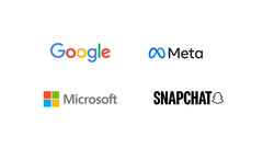 Google, Meta, Microsoft und Snapchat