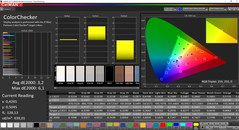 CalMAN ColorChecker (Zielfarbraum sRGB)