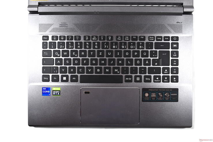 Acer Predator Triton 500 SE: Tastaturbereich