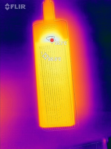 Wärmebild nach Stresstest - geschlossenes Gehäuse