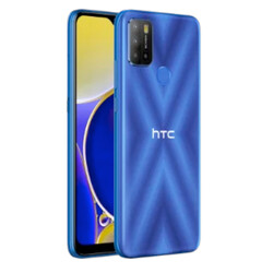 Das Wildfire E2 Play von vorne und hinten (Bild: HTC)