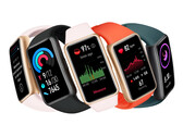 Das Huawei Band 6 bietet zwei Wochen Laufzeit und einen SpO2-Sensor zum günstigen Preis. (Bild: Huawei)