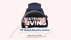 Eine neue Xiaomi Smartwatch namens Mi Watch Revolve Active in Indien könnte bei uns als Mi Watch Active starten. (Bild: Xiaomi Indien)