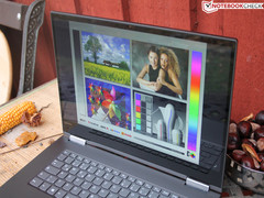 Die hohe Helligkeit ist draußen nützlich.