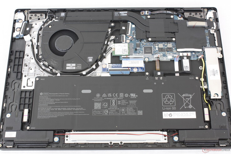 OmniBook X Flip 16 Interna. Es gibt keinen Platz für eine zweite SSD