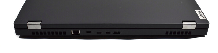 hinten: RJ45-Ethernet, USB C 3.1 Gen 1, 2x Thunderbolt 3, Slim-Tip-Ladeanschluss