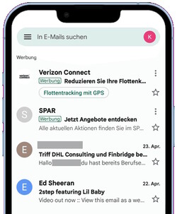 Gmail-Werbung (Bildquelle: noyb)