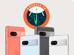 Das Google Pixel 7a erhält mit der dritten Beta erstmals Zugriff auf Android 14. (Bild: Google, bearbeitet)