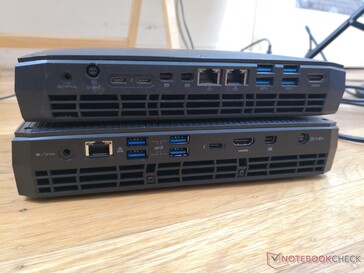 Rückseite: Optisches Audio, 2,5 Gbit/s RJ-45, 4x USB-A 3.1, USB-C w/ Thunderbolt 4, HDMI 2.0b, Mini-DisplayPort 1.4