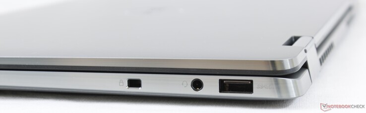 Rechts: Wedge Lock, kombinierter 3,5-mm-Audioanschluss, USB 3.2 Gen. 1 Typ-A