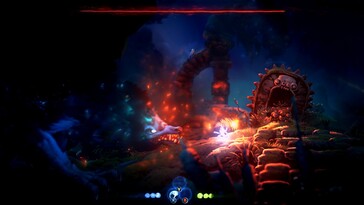 Im Bild: Ein Gameplay-Screenshot aus Ori and the Will of the Wisps.