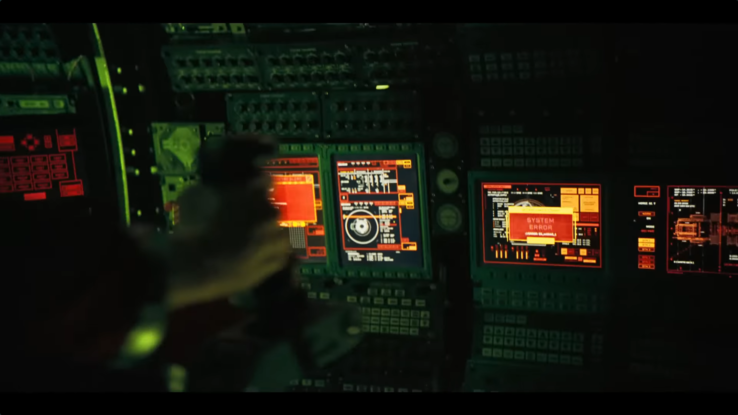 Das Raumschiff hat unzählige physische Tasten und Knöpfe