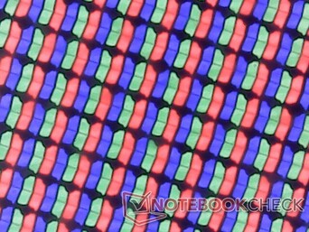 Glänzendes RGB-Subpixel-Array mit nur geringer Körnigkeit