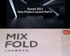 Heute geht das Xiaomi Mega-Launchevent in Runde 2, erstmals offiziell zu sehen wohl auch das neue Mi Mix Fold. (Bild: Xiaomi, Weibo, editiert)