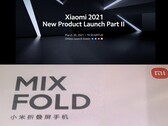 Heute geht das Xiaomi Mega-Launchevent in Runde 2, erstmals offiziell zu sehen wohl auch das neue Mi Mix Fold. (Bild: Xiaomi, Weibo, editiert)
