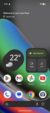 Google Pixel UI basierend auf Android 16: Homescreen
