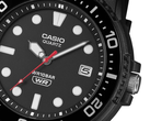 Die komplett schwarze Casio MRW-240H-1E1JF.