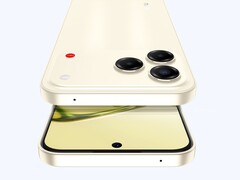 Das Nubia V80 Design bedient sich offenbar am Design des Apple iPhone 17 Pro. (Bildquelle: ZTE)
