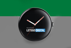 Die runde Oppo Watch setzt offenbar auf ein gekrümmtes Glas und auf eine digitale Krone. (Bild: LetsGoDigital)