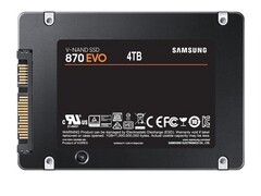 Die Samsung 870 Evo SATA-SSD mit 4TB hat erstmals die 200-Euro-Marke unterschritten (Bild: Samsung)
