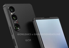 Das Sony Xperia 1 VI erhält offenbar ein nur leicht überarbeitetes Design. (Bild: @OnLeaks / Android Headlines)