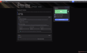 Display- und Kameraeinstellungen