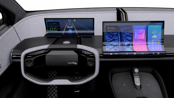 Toyota bZ Compact: Entschärft gibt es das Vierkanten-Lenkrad ab 2024 im Lexus RZ 450E als "One Motion Grip" mit Steer-by-Wire-System.