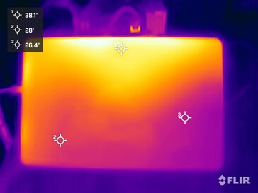 Oberflächentemperaturen Stresstest (Vorderseite)