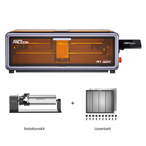 Creality Falcon A1 Pro 20W + Rotationskit + Laserbett