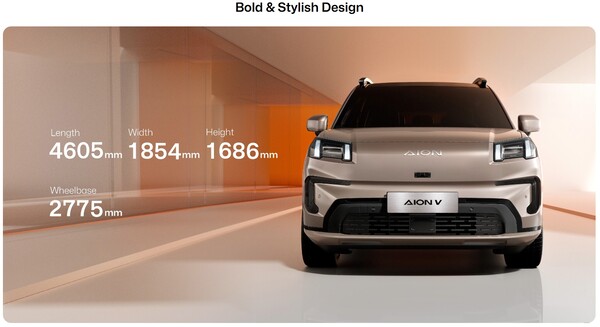GAC Aion V: Das Elektro-SUV rollt ab sofort bei Magna in Graz vom Band, um die EU-Zölle zu umschiffen (Bild: GAC).