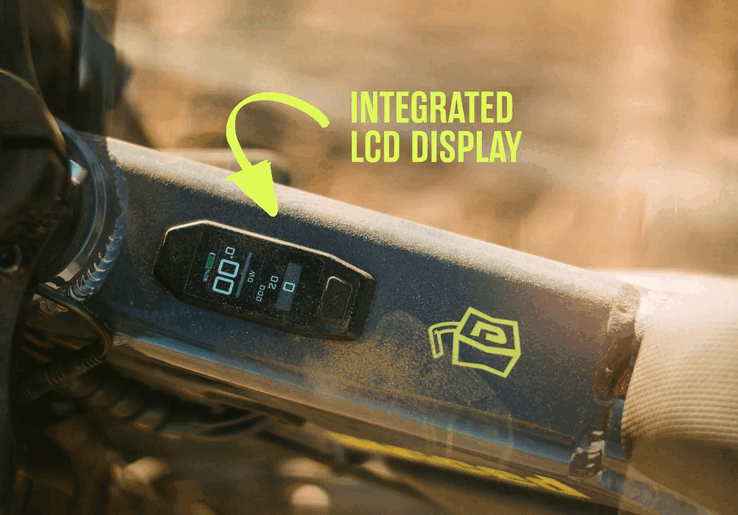 Das E-Bike wird mit einem integrierten LCD-Display ausgeliefert.