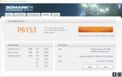 3DMark 11 im Akkubetrieb