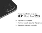 Ein erster und noch sehr roher Blick auf Apples nächstes 12,9 Zoll iPad Pro in 2021 liefert ein geleaktes CAD-Modell.