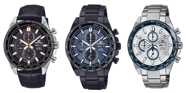 Die Casio Edifice EFR-574BL-1AV, EFR-574DC-2AV und EFR-574DE-7AV