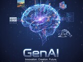GenAI: Das Gehirn der nächsten Generation digitaler Kreativität (AI-generiert).