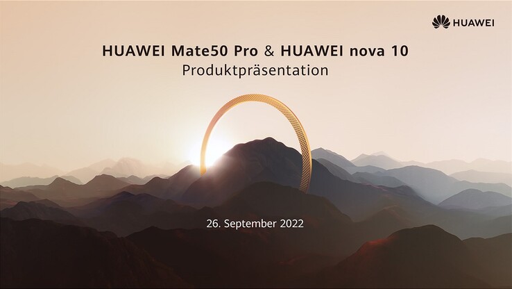 Dürfte bereits recht offiziell sein: Das Huawei Mate 50 Pro startet am 26. September auch in Deutschland.