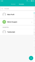 Telefon-App: Kontakte